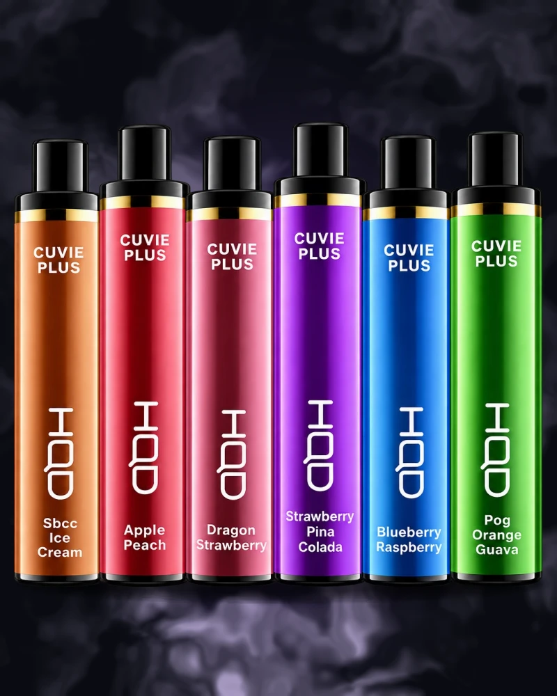 HQD Cuvie Plus in six flavours